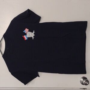 American Police Hound Association Dog T-shirt Black Size Small 100% Cotton
